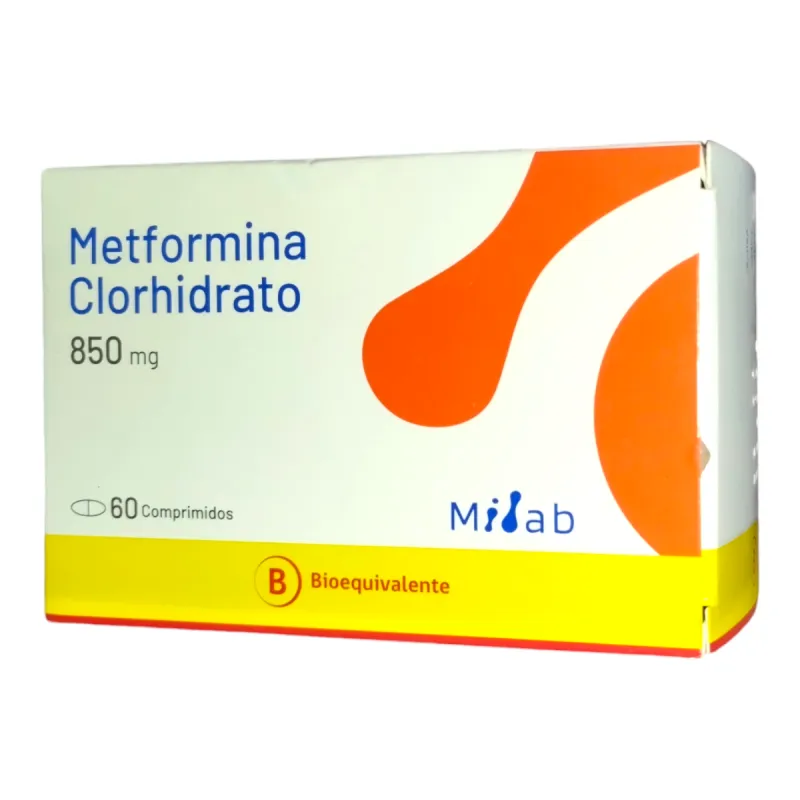 Metformina 850 mg x 60 Comprimidos - Milab