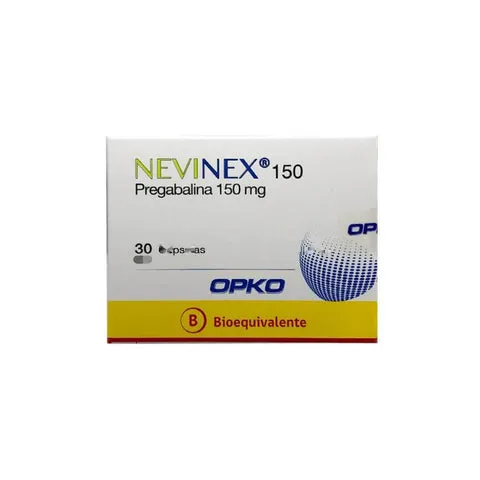 Nevinex 150 mg x 30 Cápsulas - Pregabalina