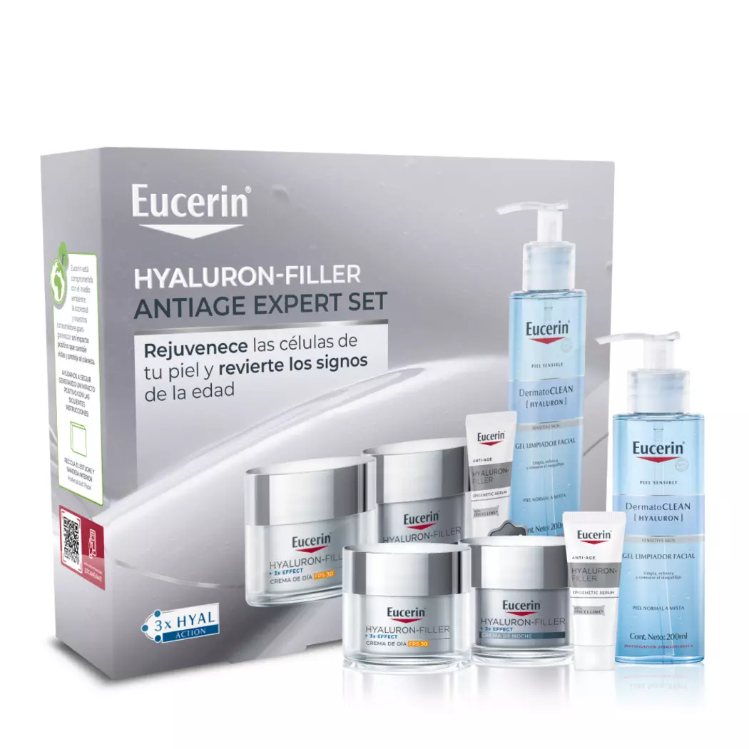 Eucerin Hyaluron-Filler Pack Antiedad Día SPF 30 + Noche