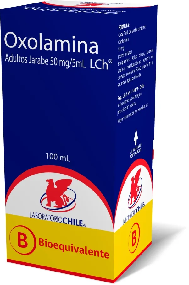 Oxolamina 50 mg/5 mL x 100 mL Jarabe Adulto - Laboratorio Chile