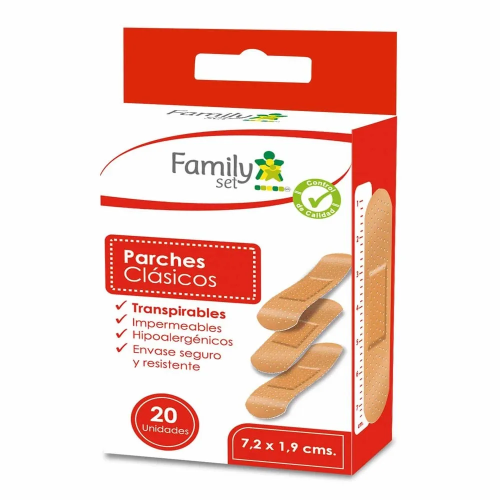 Family Set Parches Curita Clásico x 20 Unidades