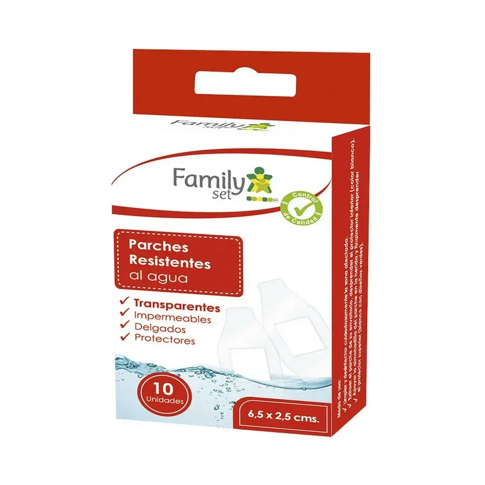 Family Set Parches Resistentes al Agua 10 Unidades