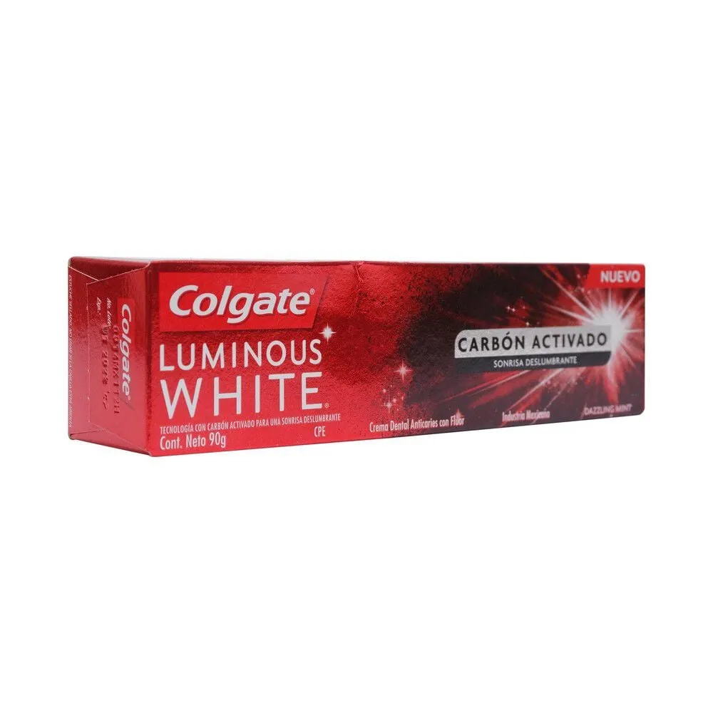 Colgate Luminous White Carbón Activado 90 g - Pasta Dental