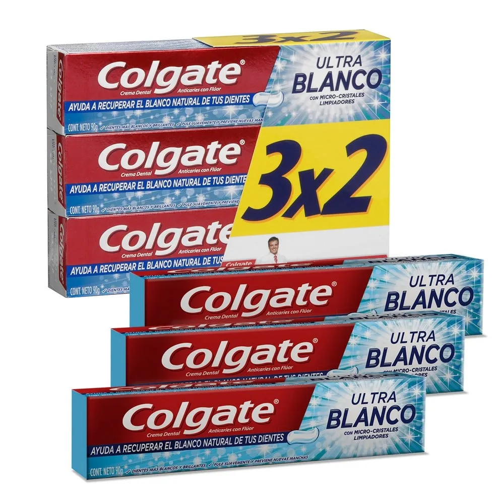 Colgate Ultra Blanco Super Pack 3 x 90 g