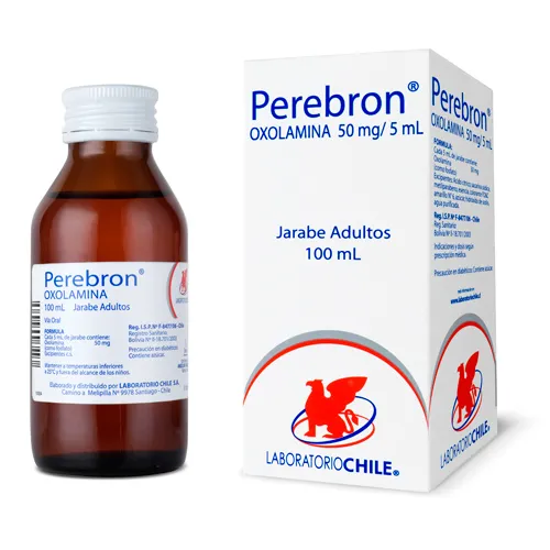 Perebron Adulto 50 mg/5 mL Jarabe x 100 mL - Oxolamina