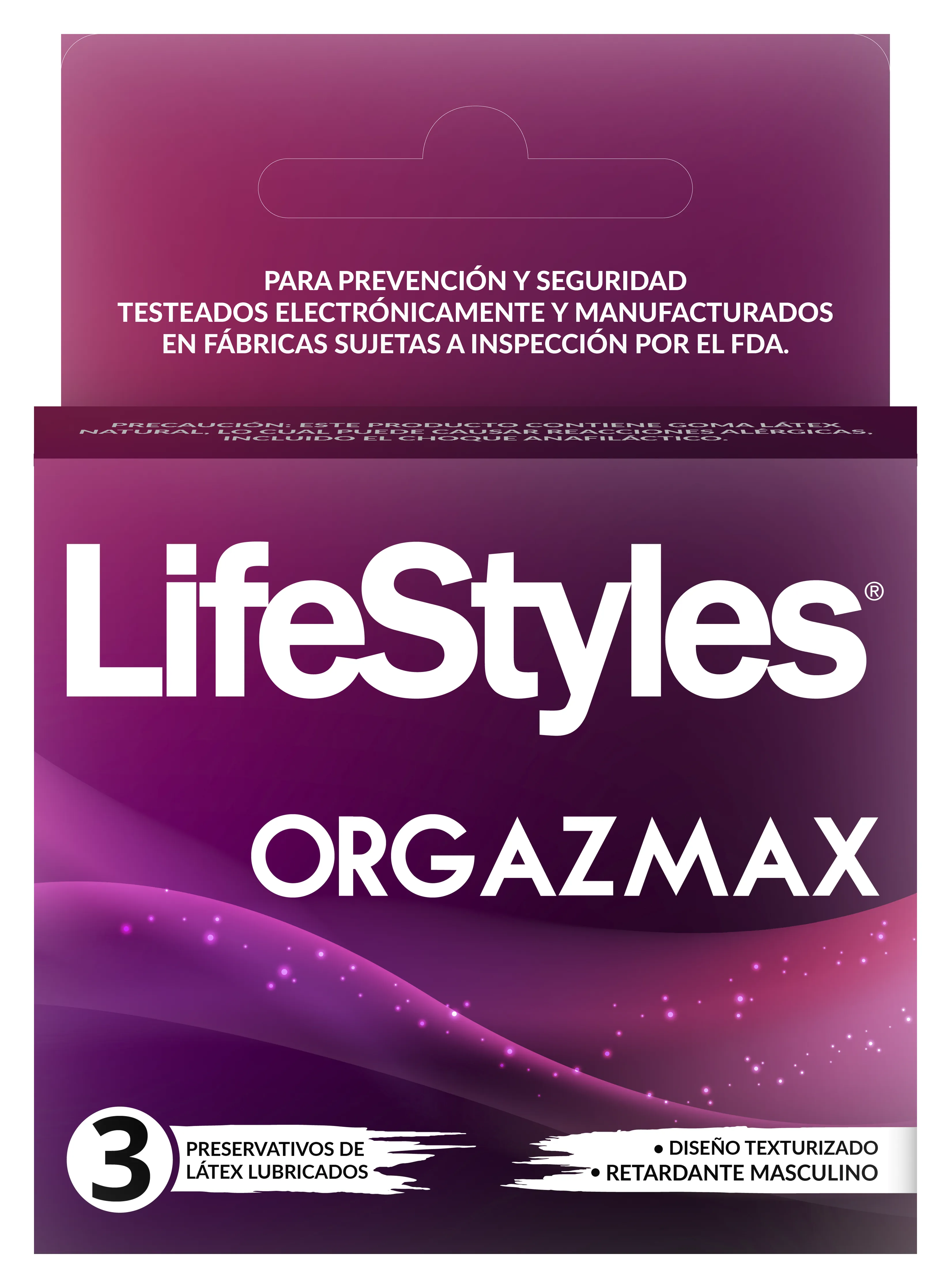 Lifestyles Orgazmax 3 Preservativos - Retardante
