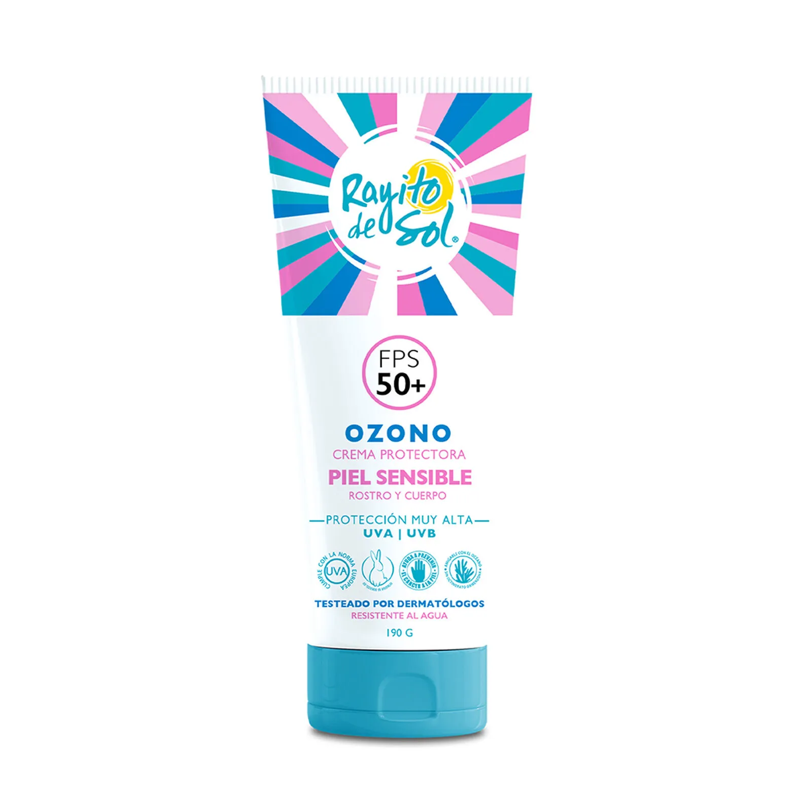 Rayito del Sol Ozono FPS 50+ 190 g - Protector Solar Piel Sensible