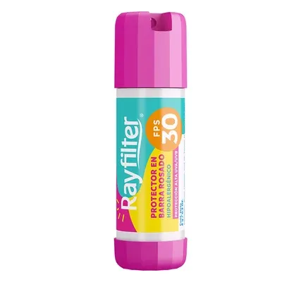 Rayfilter Protector Labial Barra FPS 30 Rosado 6 g