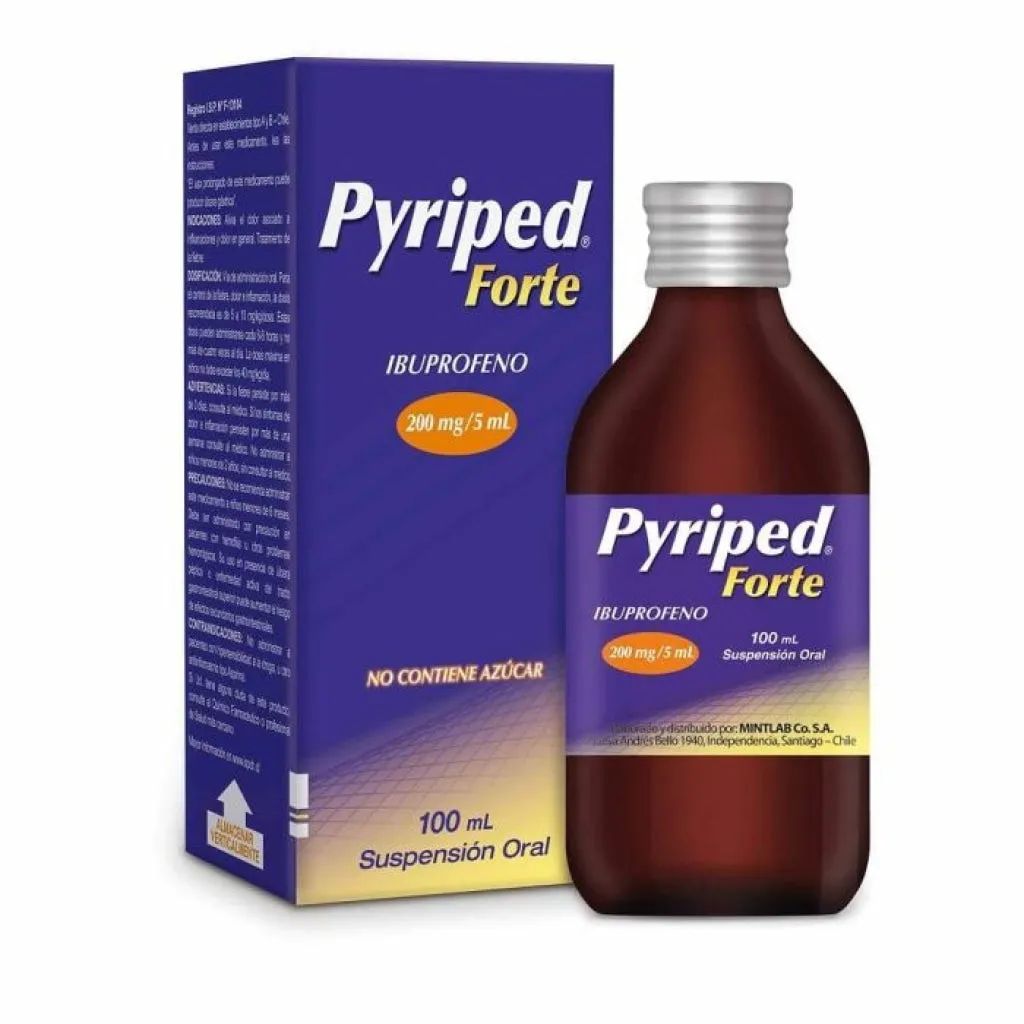 Pyriped Forte 200 mg/5 mL x 100 mL - Ibuprofeno