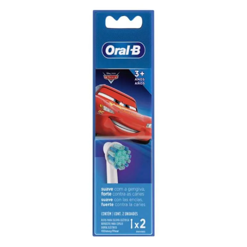 Oral-B Repuesto Cepillo Eléctrico Cars +3 Años 2 Unidades