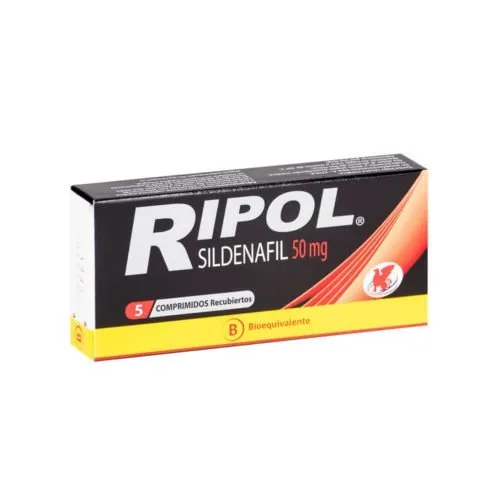 Ripol 50 mg x 5 Comprimidos - Sildenafil