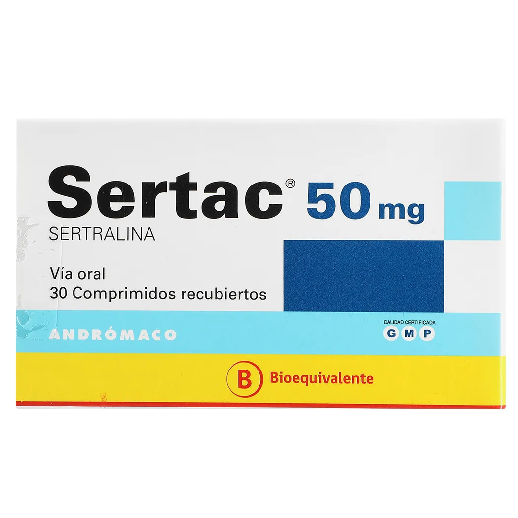 Sertac 50 mg x 30 Comprimidos - Sertralina