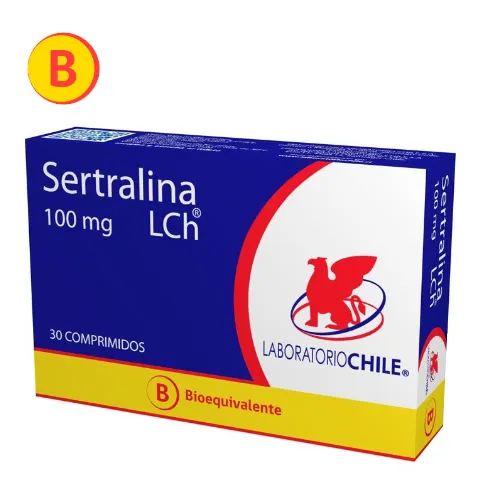 Sertralina 100 mg x 30 Comprimidos - Laboratorio Chile