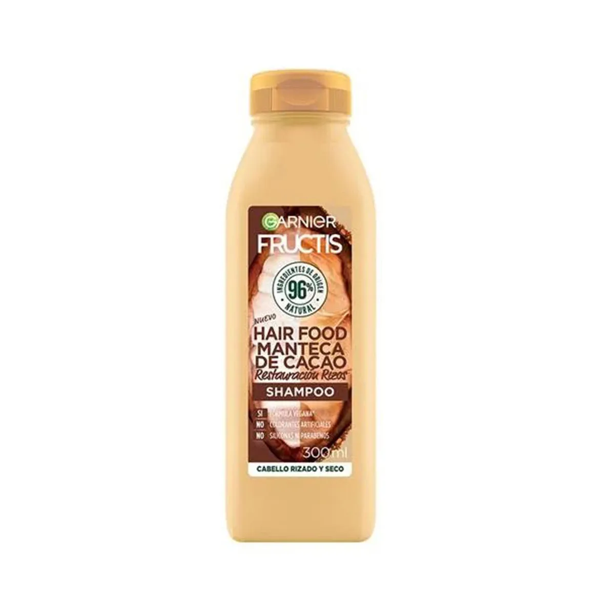 Garnier Fructis Hair Food Cacao Shampoo Restauración Rizos 300 ml