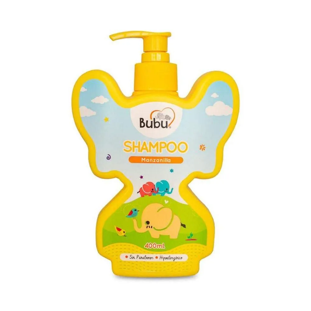 Bubu Set Shampoo Manzanilla 400 mL + Cepillo de Pelo