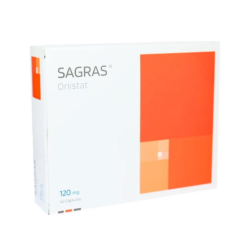 Sagras 120 mg x 42 Cápsulas - Orlistat