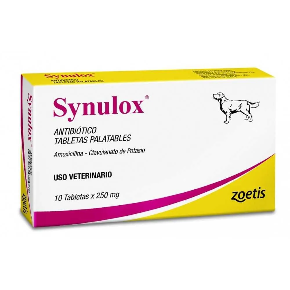 Synulox 200/50 mg x 10 Comprimidos - Amoxicilina/Ácido Clavulánico