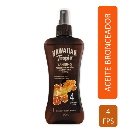 Hawaiian Tropic Aceite Bronceador Spray FPS 4 240 ml