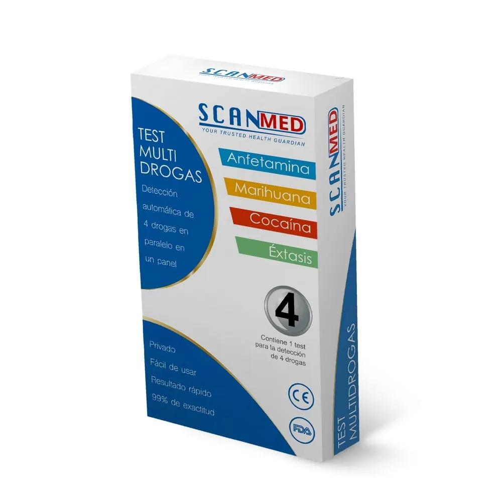 Scanmed Test Multi Drogas 1 Test - Detección de 4 Drogas