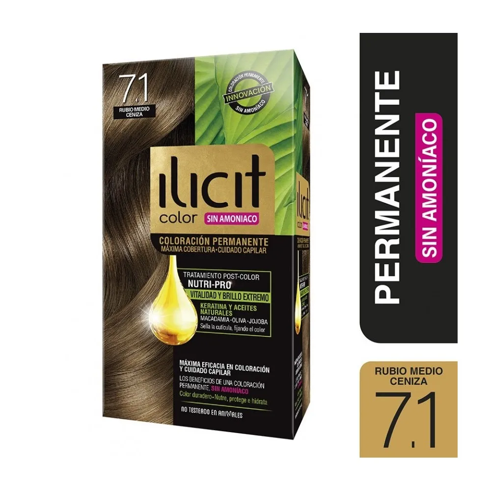 Ilicit Sin Amoníaco 7/1 Rubio Medio Ceniza 60 g