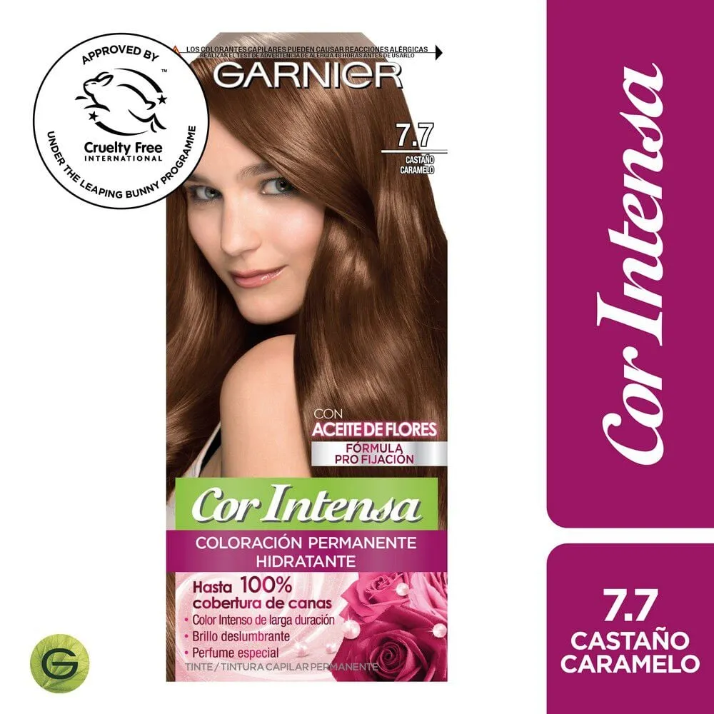 Garnier Cor Intensa 7.7 Castaño Caramelo Tintura Permanente
