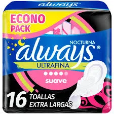 Always Nocturna Ultrafina 16 Unidades - Toalla Higiénica