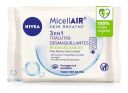 Toallitas Desmaquillantes Micell Air 3 En 1 Biodegradables