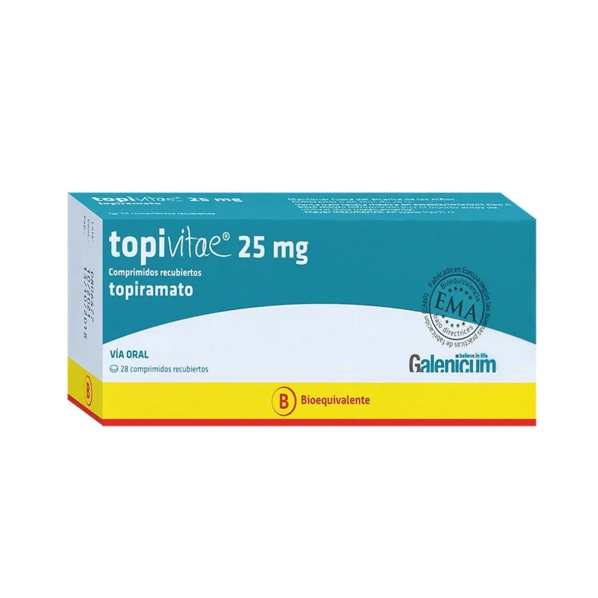 Topivitae 25 mg x 28 Comprimidos - Topiramato