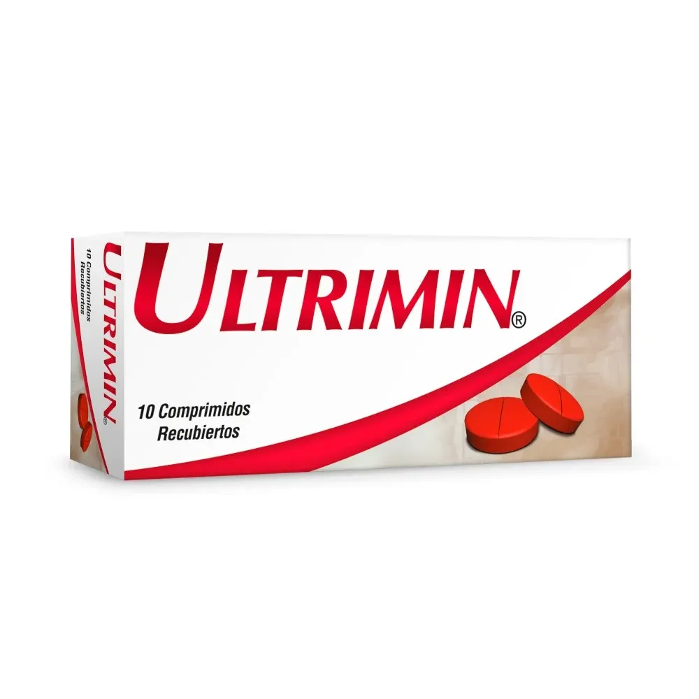 Ultrimin 1 mg + 300 mg + 1 mg + 100 mg x 10 Comprimidos - Ergotamina + Metami...