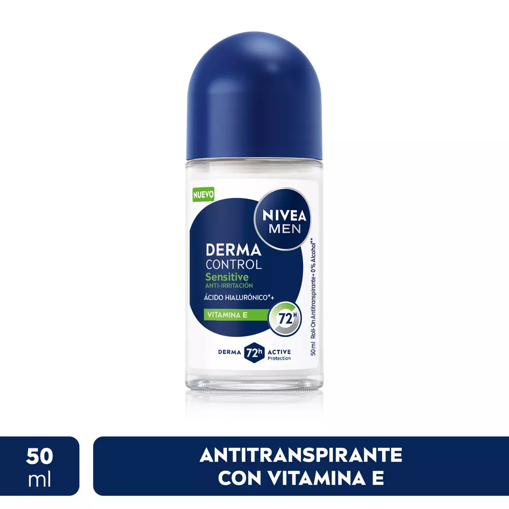 Nivea Men Derma Control Sensitive Roll-On 50 ml - Antitranspirante