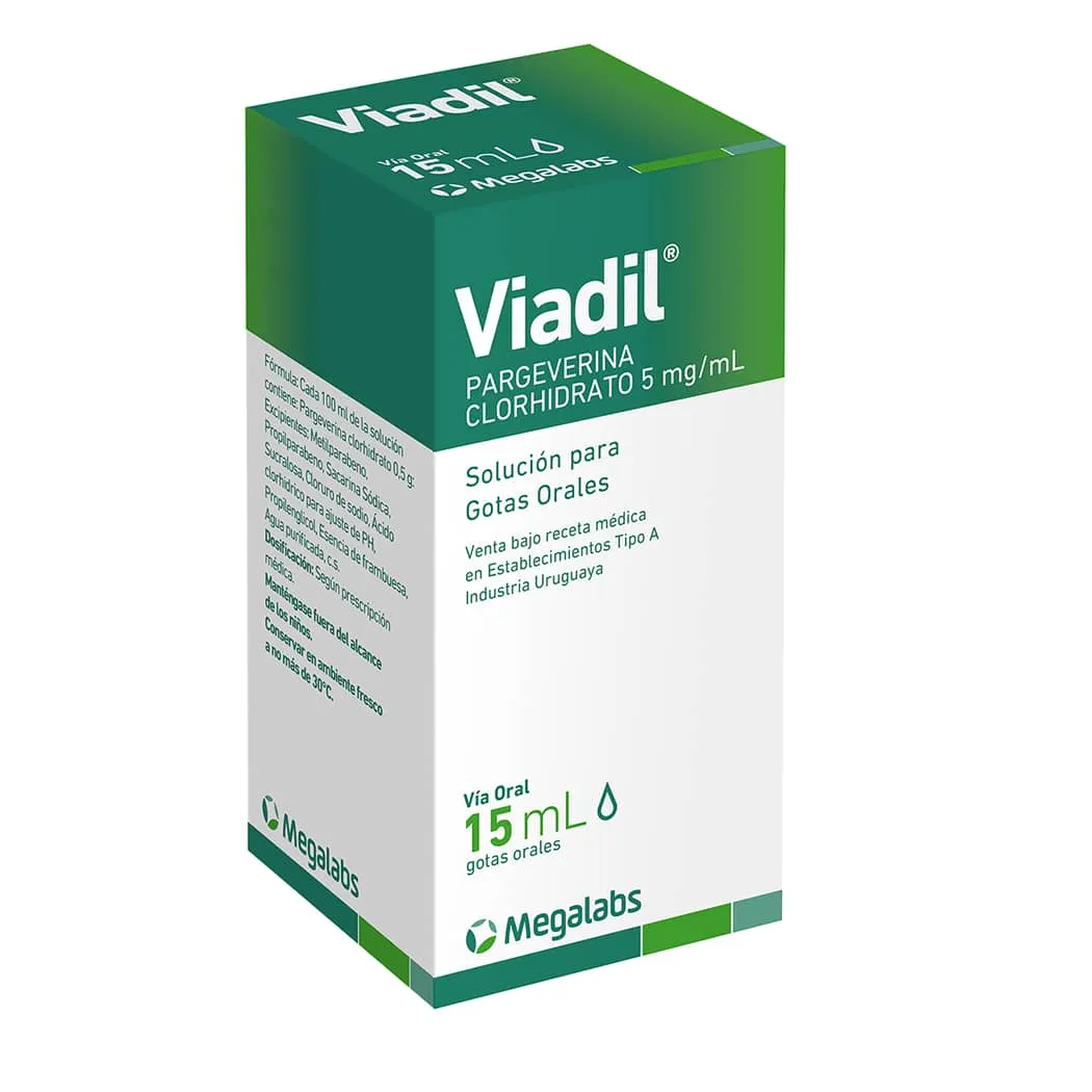 Viadil Pargeverina 5 mg/mL Gotas 15 mL - Pargeverina