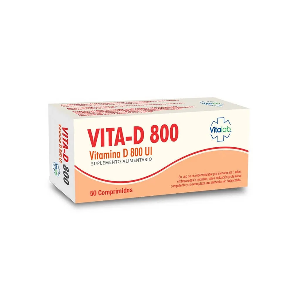 Vita-D 800 UI x 50 Comprimidos - Vitamina D3