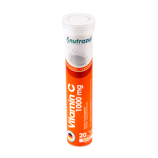 Nutrazul Vitamina C 1000 mg x 20 Comprimidos Efervescentes - Naranja