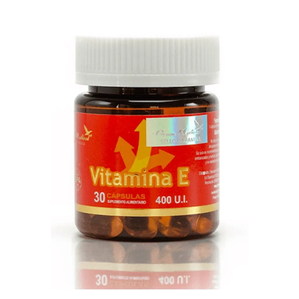 Green Medical Vitamina E 400 UI x 30 Cápsulas
