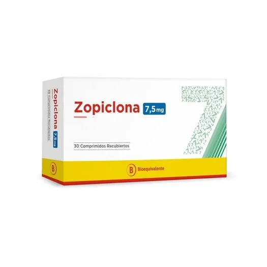 Zopiclona 7,5 mg x 30 Comprimidos Recubiertos - Seven Pharma