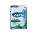 Corega Tabletas efervescentes limpiadoras 3 min. x 30 unidades.