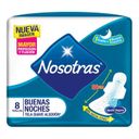 Nosotras Toalla buenas noches tela suave x8