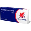 Espironolactona 25 mg x 20 comprimidos. (Chile)