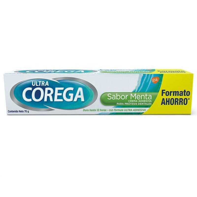 Corega Ultra Crema Adhesiva Sabor Menta 70 g