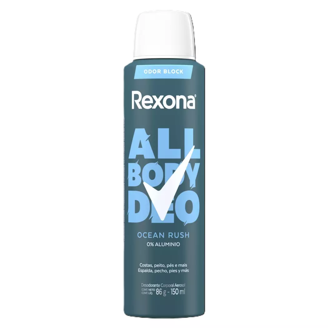 Rexona All Body Deo Ocean Rush Aerosol 150 ml