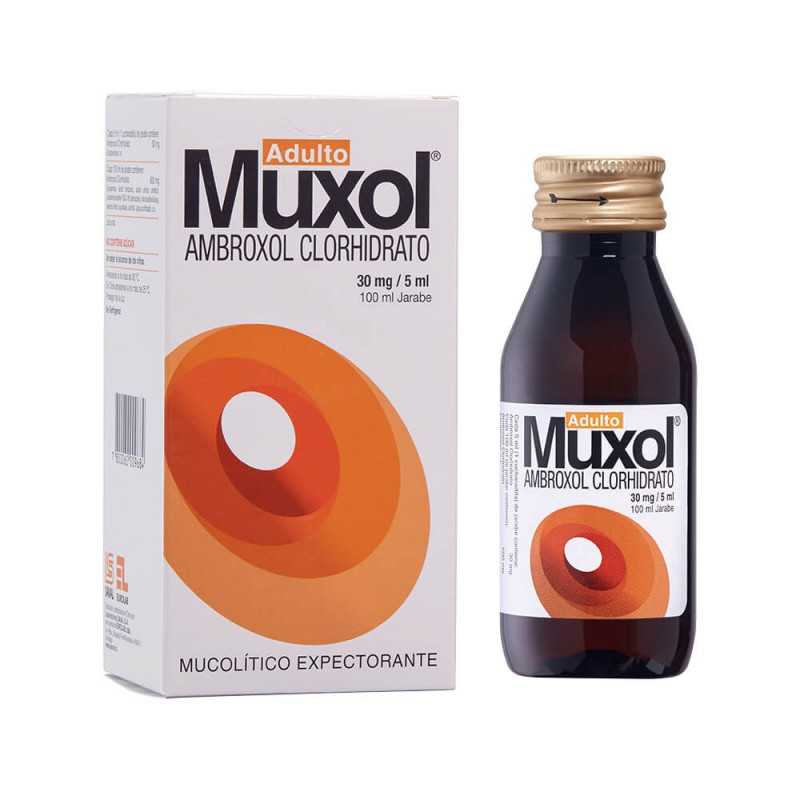 Muxol Jarabe Adulto 30 mg/5 ml x 100 ml - Ambroxol