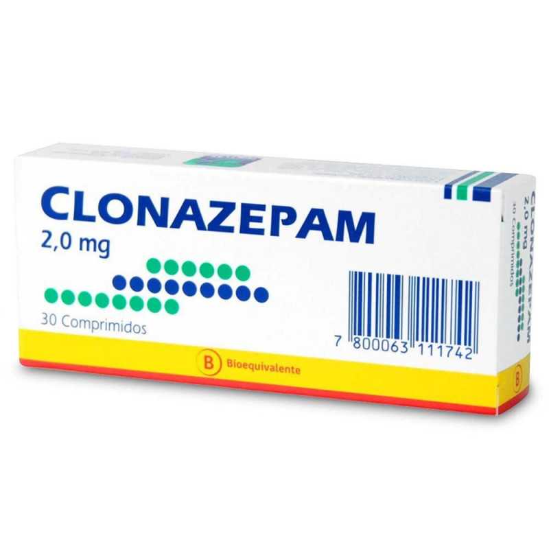 Clonazepam 2 mg x 30 Comprimidos - Milab