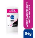 Nivea Black & White Invisible Clear Barra Antitranspirante 54g