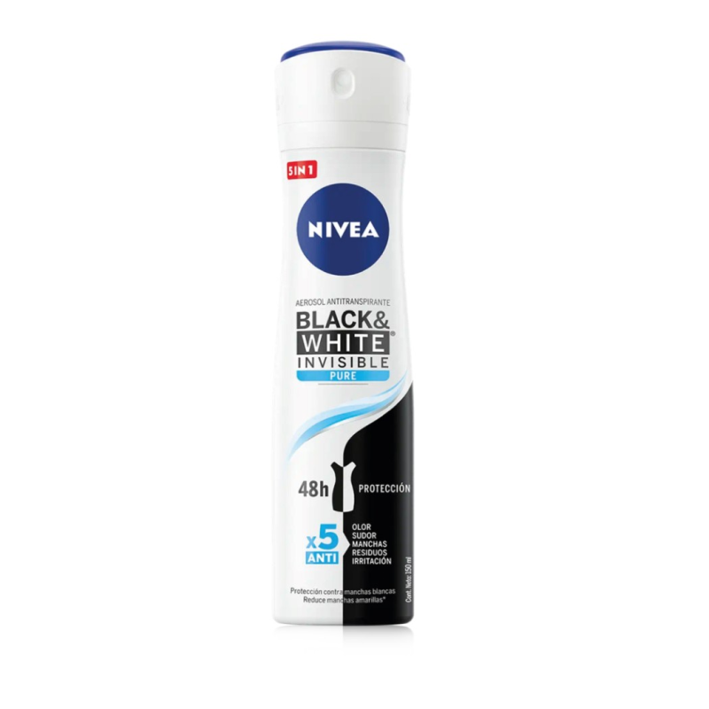 Nivea Black & White Invisible Pure Desodorante Spray 150 ml