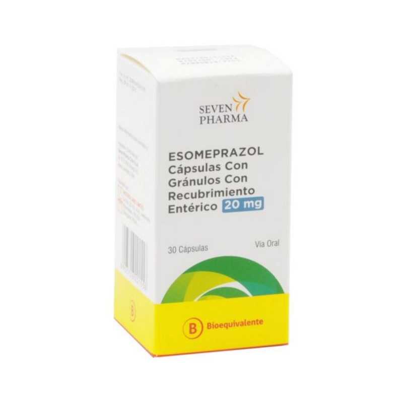 Esomeprazol 20 mg x 30 Cápsulas - Seven Pharma