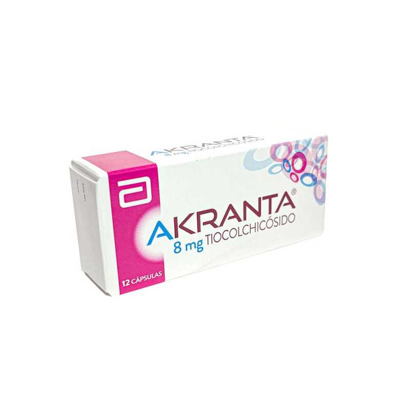 Akranta 8 mg x 12 Cápsulas - Tiocolchicósido