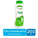 Talco desodorante antitranspirante para pies x 200 gramos.