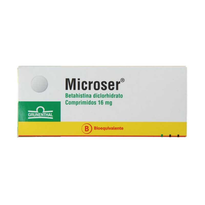 Microser 16 mg x 30 Comprimidos - Betahistina