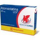 Atorvastatina 20 mg x 30 comprimidos. (Chile)