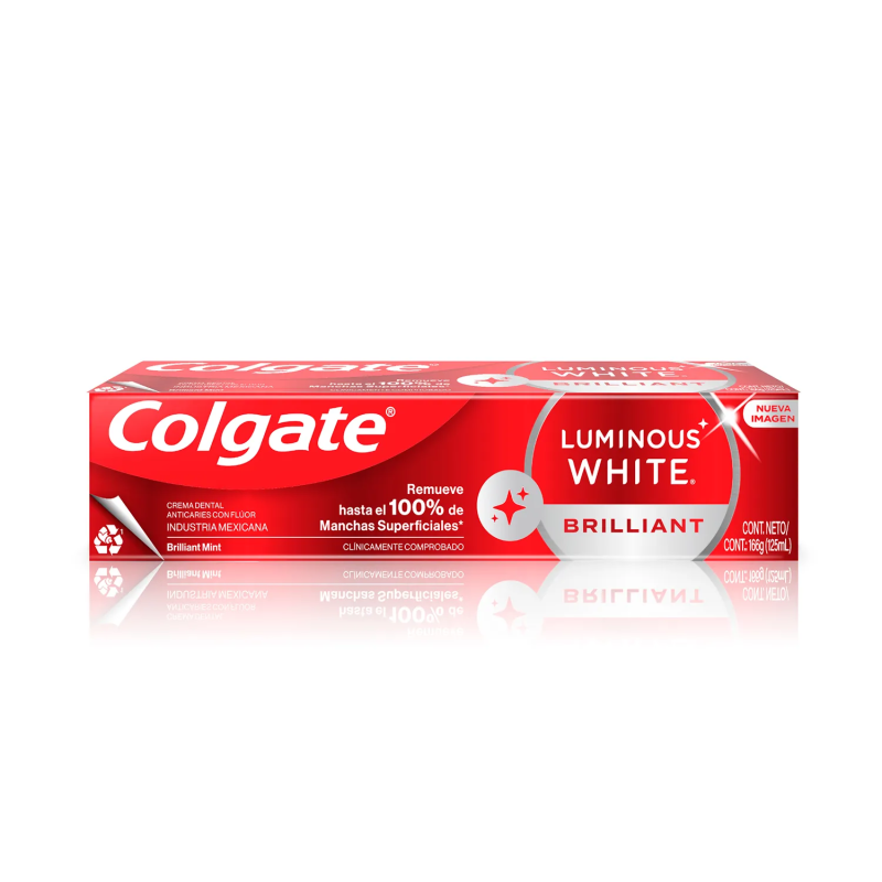 Colgate Luminous White Brillant 125 ml - Pasta Dental Blanqueadora